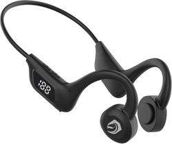 Fone de Ouvido Bluetooth de Condução Óssea Esportivo à Prova D'água com Cartão TF - TECHGUIA