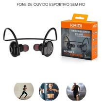 Fone De Ouvido Bluetooth esportivo Academia Sem Fio Qualidade Redução de Ruídos Kaidi 5.3