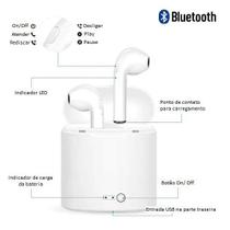 Fone de Ouvido Bluetooth Esportivo Confortável I7 mini Sem Fio
