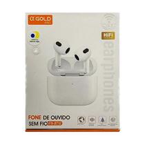Fone De Ouvido Bluetooth FN-BT10 TWS 5.3 A Gold Pro