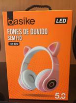 Fone De Ouvido Bluetooth Gatinho Dobravel