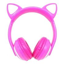 Fone De Ouvido Bluetooth Gatinho Exbom - Rosa