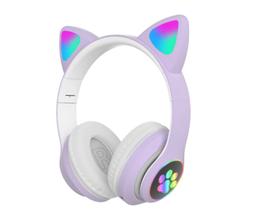 Fone De Ouvido Bluetooth Gatinho lilás - ML CELL