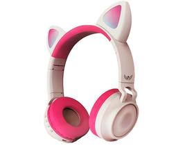 Fone De Ouvido Bluetooth Gato Gatinho Luzes Led Microfone - Altomex Fone De Ouvido Bluetooth Gato Gatinho Luzes Led Microfone - Altomex