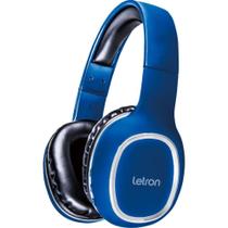 Fone de Ouvido Bluetooth Headphone Letron Mood Azul com Microfone