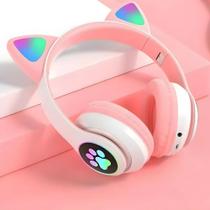 Fone De Ouvido Bluetooth Headphone Orelha Gatinho RGB - Athlanta