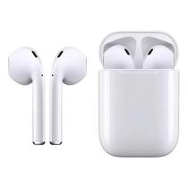 Fone de Ouvido Bluetooth i12 TWS Sem Fio Estéreo Touch Control, Estojo Power Bank e Microfone