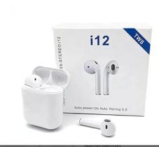 Fone De Ouvido Bluetooth I12 Tws Sem Fio Touch Recarregável