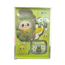 Fone de Ouvido Bluetooth Infantil Chaveiro e Case Labubu Fone de Ouvido Bluetooth Infantil Chaveiro e Case Labubu