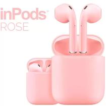 Fone De Ouvido Bluetooth Inpods 12, Macaron, Inpods12, I12 Cor Rosa