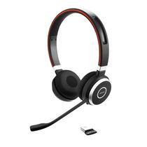 Fone de ouvido Bluetooth Jabra Evolve 65 SE Link380a UC Stereo Preto
