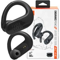 Fone de Ouvido Bluetooth JBL Endurance Peak 3 Preto Esportivo À Prova D'água IP68 JBLENDURPEAK3BLK