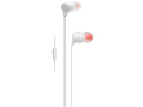 Fone de Ouvido Bluetooth JBL T115BTWHT - Intra-auricular com Microfone Branco