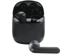Fone de Ouvido Bluetooth JBL Tune 225 TWS Preto Pure Bass Earbuds Comfort Fit True Wireless Sem Fio