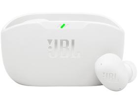 Fone de Ouvido Bluetooth JBL Wave Buds 2 TWS Som Pure Bass com Cancelamento de Ruído ANC Bateria 40h IP54 Branco ou Preto