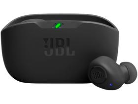 Fone de Ouvido Bluetooth JBL Wave Buds - com Microfone - Case carregador - Preto - JBLWBUDSBLK