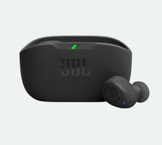 Fone de Ouvido Bluetooth JBL WaveBuds Intra TWS Preto até 32H de Bateria IP54 com Microfone
