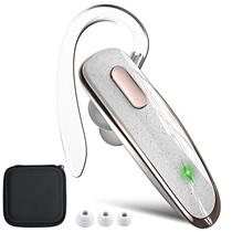 Fone de ouvido Bluetooth Jinreoo V5.1 Ultralight sem fio branco