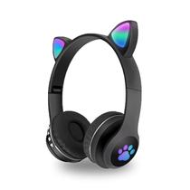 Fone De Ouvido Bluetooth Led Orelha Gato Infantil Headphone - Altomex