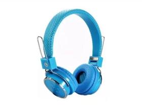 Fone De Ouvido Bluetooth Micro FM SD Usb B05 Azul Claro