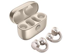 Fone de Ouvido Bluetooth Moto Buds Loop PG38C07170 com Microfone Champagne