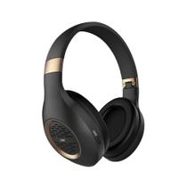 Fone De Ouvido Bluetooth Oex Hs316 Golden Preto E Dourado