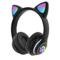 Fone De Ouvido Bluetooth Orelha De Gato Com Luz Led Colorido - Imagine Cases