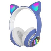Fone De Ouvido Bluetooth Orelha De Gato Com Luz Led Colorido - Imagine Cases