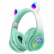 Fone de Ouvido Bluetooth Orelha de Gato Verde - Altomex