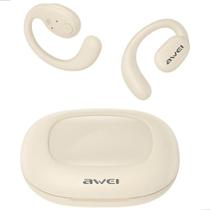 Fone De Ouvido Bluetooth Owst80 Condução Ar Gancho Esportivo Bege Fone De Ouvido Bluetooth Owst80 Condução Ar Gancho Esportivo Bege