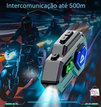 Fone De Ouvido Bluetooth P/Capacete Intercomunicador Mt-C001