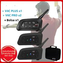 Fone De Ouvido Bluetooth Para Árbitros EJEAS V4C plus V6C PROx2 1200M Intercomunicador De Futebol