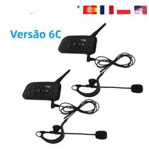 Fone De Ouvido Bluetooth Para Árbitros XINOWY V6C 1200M Comunicação Em Grupo De 2-6 Pessoas Para