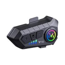 Fone De Ouvido Bluetooth Para Capacete De Moto IPX6 À Prova d'Água Bateria Grande 48 Horas Conecta 2