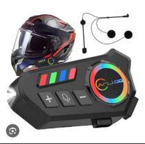 Fone de ouvido bluetooth para capacete de moto tomate mt-c002