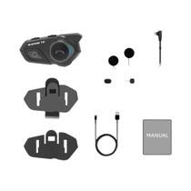 Fone De Ouvido Bluetooth Para Capacete De Moto WAYXIN T2 Intercomunicador Para 2 Pilotos 300M À