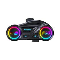 Fone De Ouvido Bluetooth Para Capacete De Moto Y13 pro 500M Intercomunicador V6.0 Rádio FM Estéreo