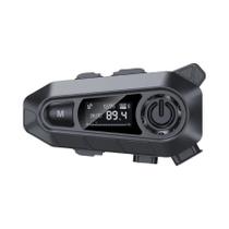 Fone De Ouvido Bluetooth Para Capacete De Motocicleta Com Display LCD FM À Prova d'Água IPX6 Modelo Fone De Ouvido Bluetooth Para Capacete De Motocicleta Com Display LCD FM À Prova d'Água IPX6 Modelo