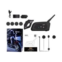 Fone De Ouvido Bluetooth Para Capacete De Motocicleta EJEAS V6 pro 850mAh Intercomunicador 800m 6