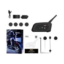 Fone De Ouvido Bluetooth Para Capacete De Motocicleta EJEAS V6 Pro+ Intercomunicador 1200m Para 6