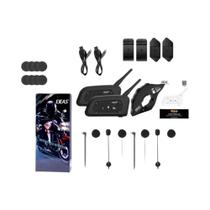 Fone De Ouvido Bluetooth Para Capacete De Motocicleta EJEAS V6 PRO+ Intercomunicador BT À Prova