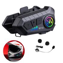 Fone de Ouvido Bluetooth Para Capacete HeadSet Sem Fio À Prova D'água Redução de Ruídos