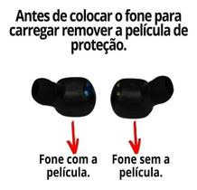 Fone De Ouvido Bluetooth Preto In-Ear Compatível com Moto G31