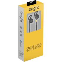 Fone de ouvido bluetooth preto usb 23,4 ghz bright