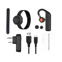 Fone De Ouvido Bluetooth PTT Com Conector K Para Baofeng UV-5R Mini BF-888S Quansheng UV K5