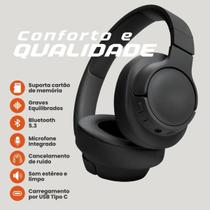 Fone de Ouvido Bluetooth Redução de Ruído ANC Headset