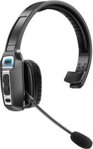 Fone de ouvido Bluetooth Sarevile Trucker V5.2 Wireless com microfone preto