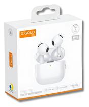 Fone De Ouvido Bluetooth Sem Fio Agold Pro FN BT4 Premium Branco