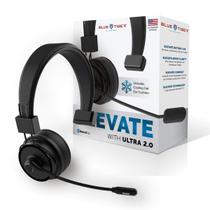 Fone de ouvido Bluetooth sem fio Blue Tiger Elite Ultra 2.0 Fone de ouvido profissional Trucker de peça única Fone de ouvido Bluetooth 5.2 com microfone 60 horas de conversação, 1200 horas em espera