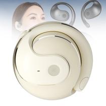 Fone de ouvido Bluetooth sem fio Gtrwadd Hy-T26 X15 Pro, fones de ouvido Awaze Labs X15 Pro, fones de ouvido Awaze Labs, Ipx5 Waterproof BT 5.4 montado no ouvido, intra-auricular, redução inteligente de ruído para telefone e laptop (bege)